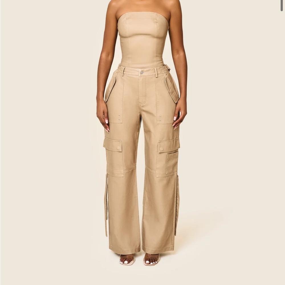 Mars the label faux leather ZEDA SET IN LIGHT BROWN WASH - Size US 6 new w tags